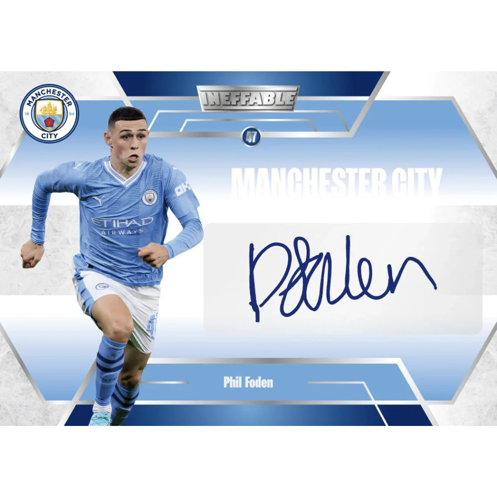 daka 22024 25 manchester city team set one and two hobby box ineffable autograph phil foden