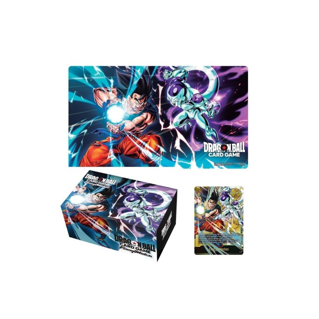 dragon ball super card game fusion world accessories set 01 son goku vs. frieza