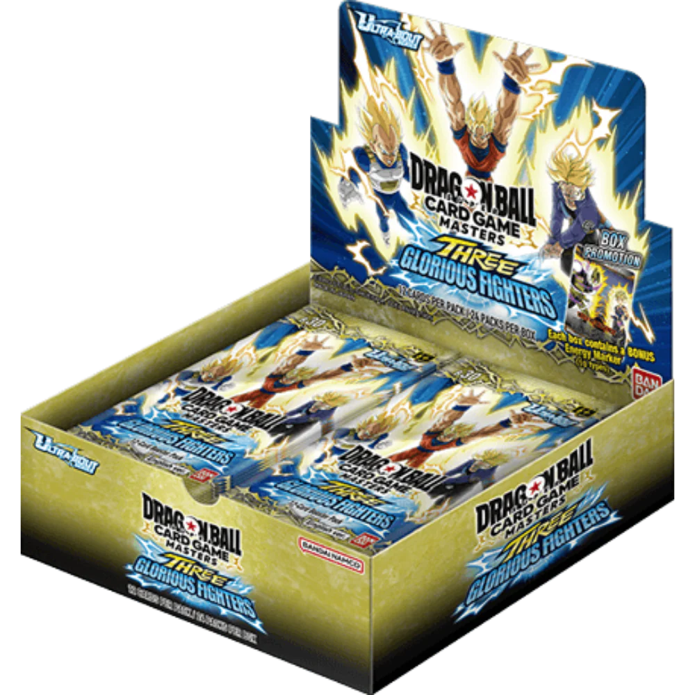 dragon ball super card game masters three glorious fighters display b30