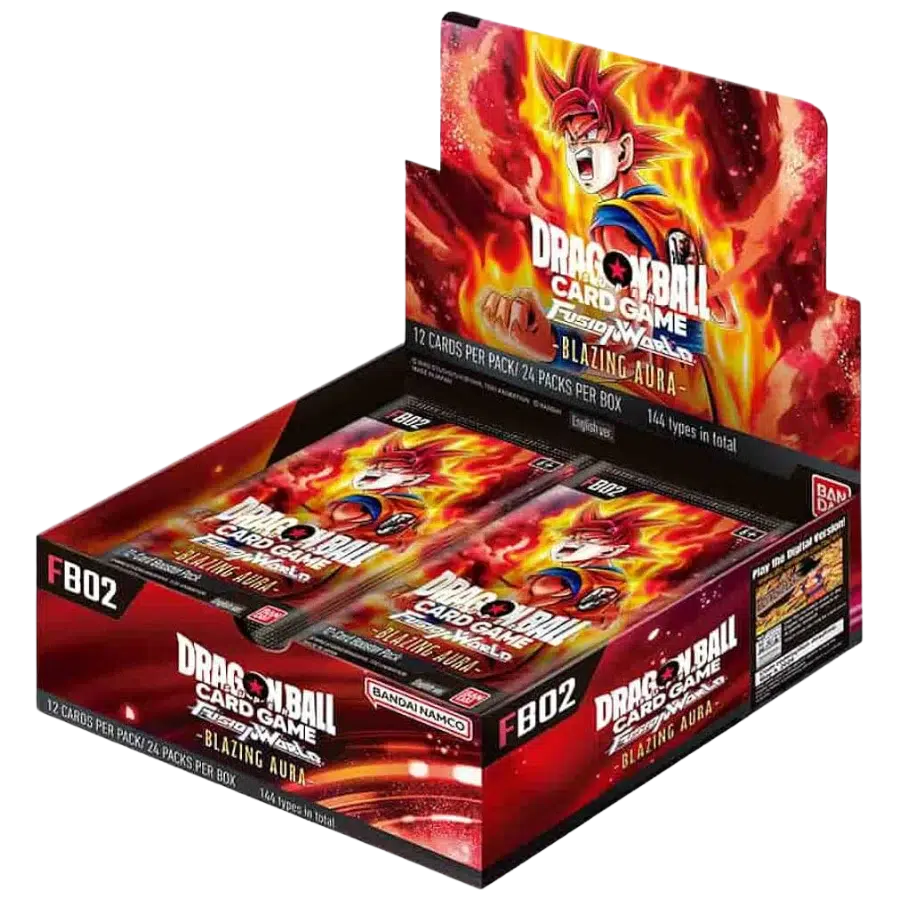 dragon ball super fusion wolrd blazing aura fb02 24er booster display (englisch)