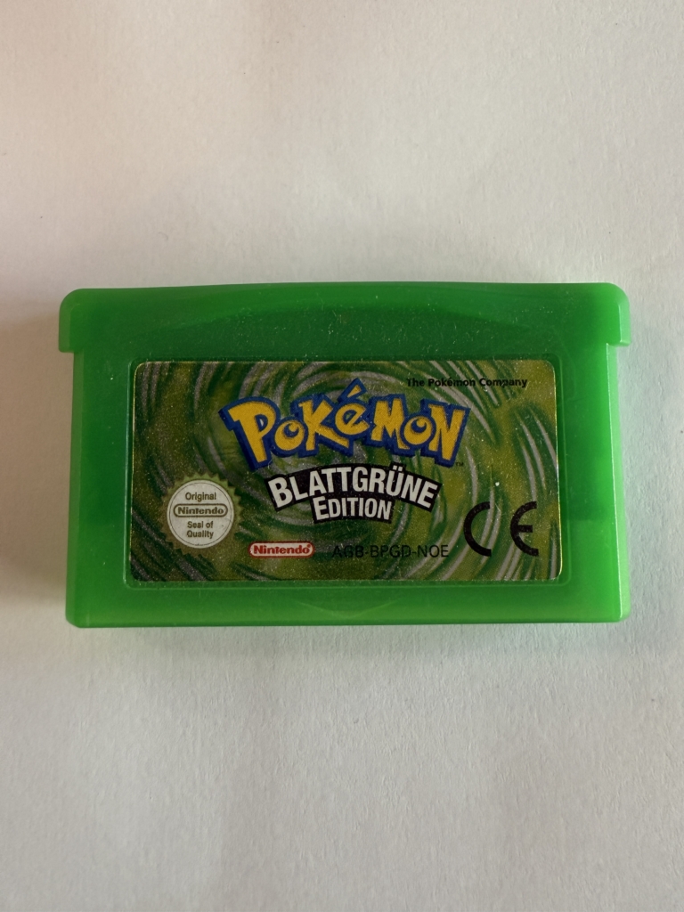 pokemon blattgrüne edition original gameboy advance modul mit neuer batterie