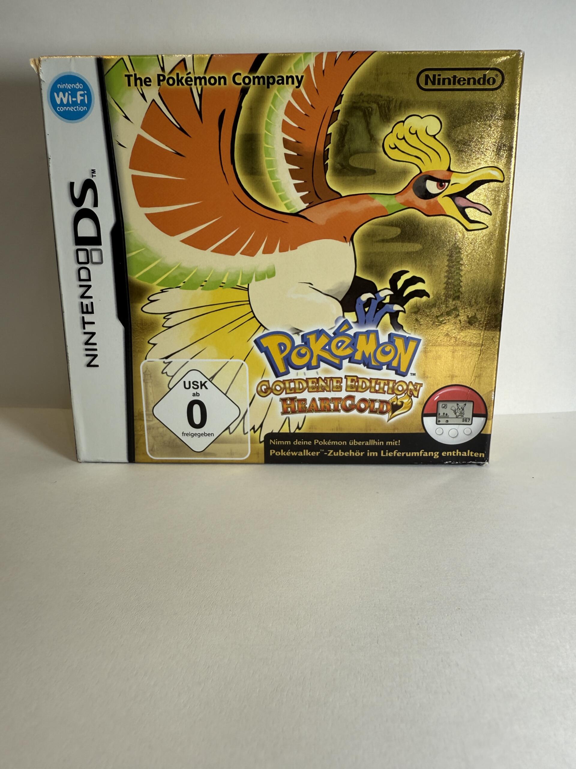 pokemon goldene edition – heartgold bigbox ( nintendo ds ) – ovp mit anleitung und pokewalker– orginal