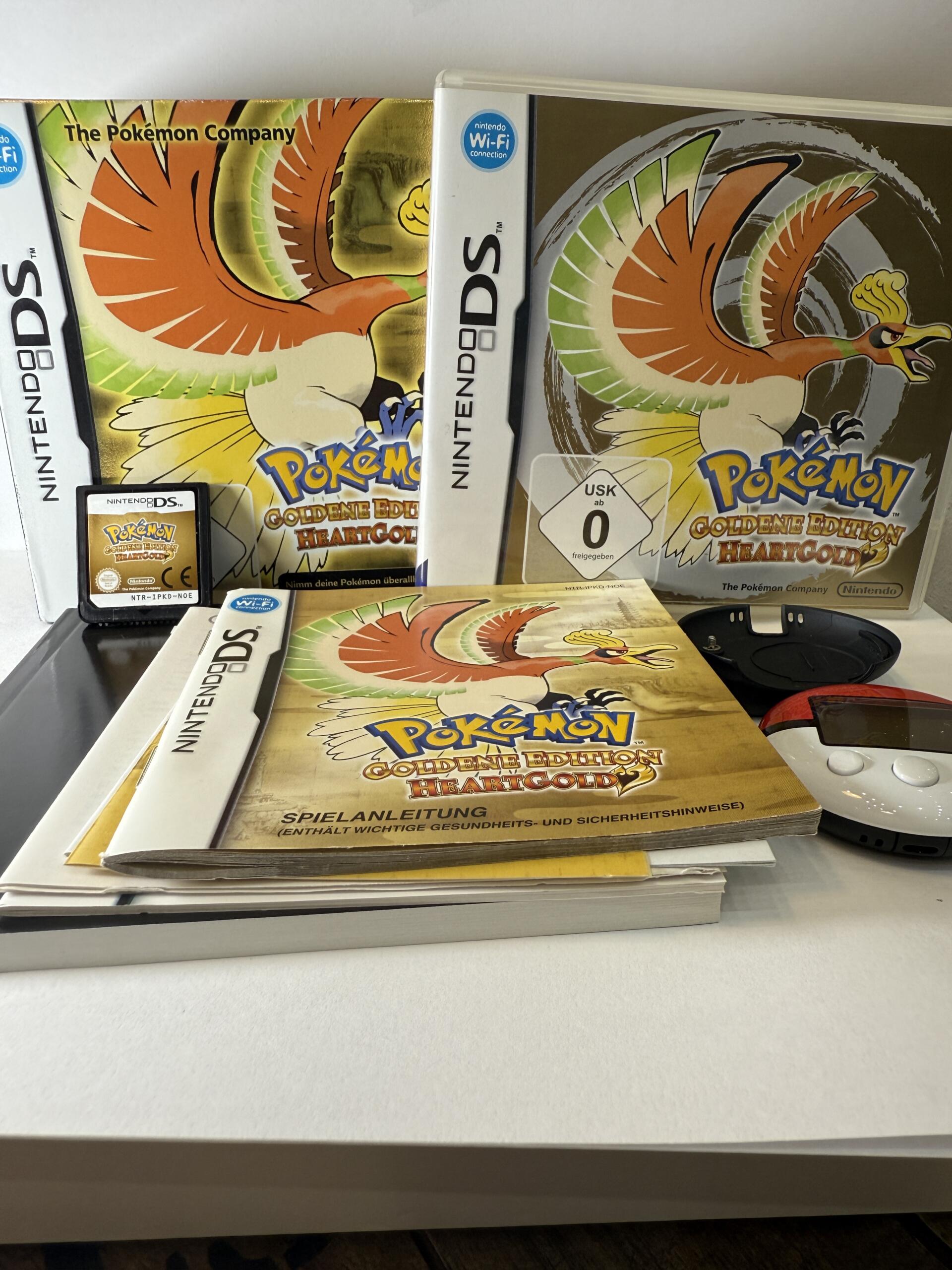 pokemon goldene edition – heartgold bigbox ( nintendo ds ) – ovp mit anleitung und pokewalker– orginal