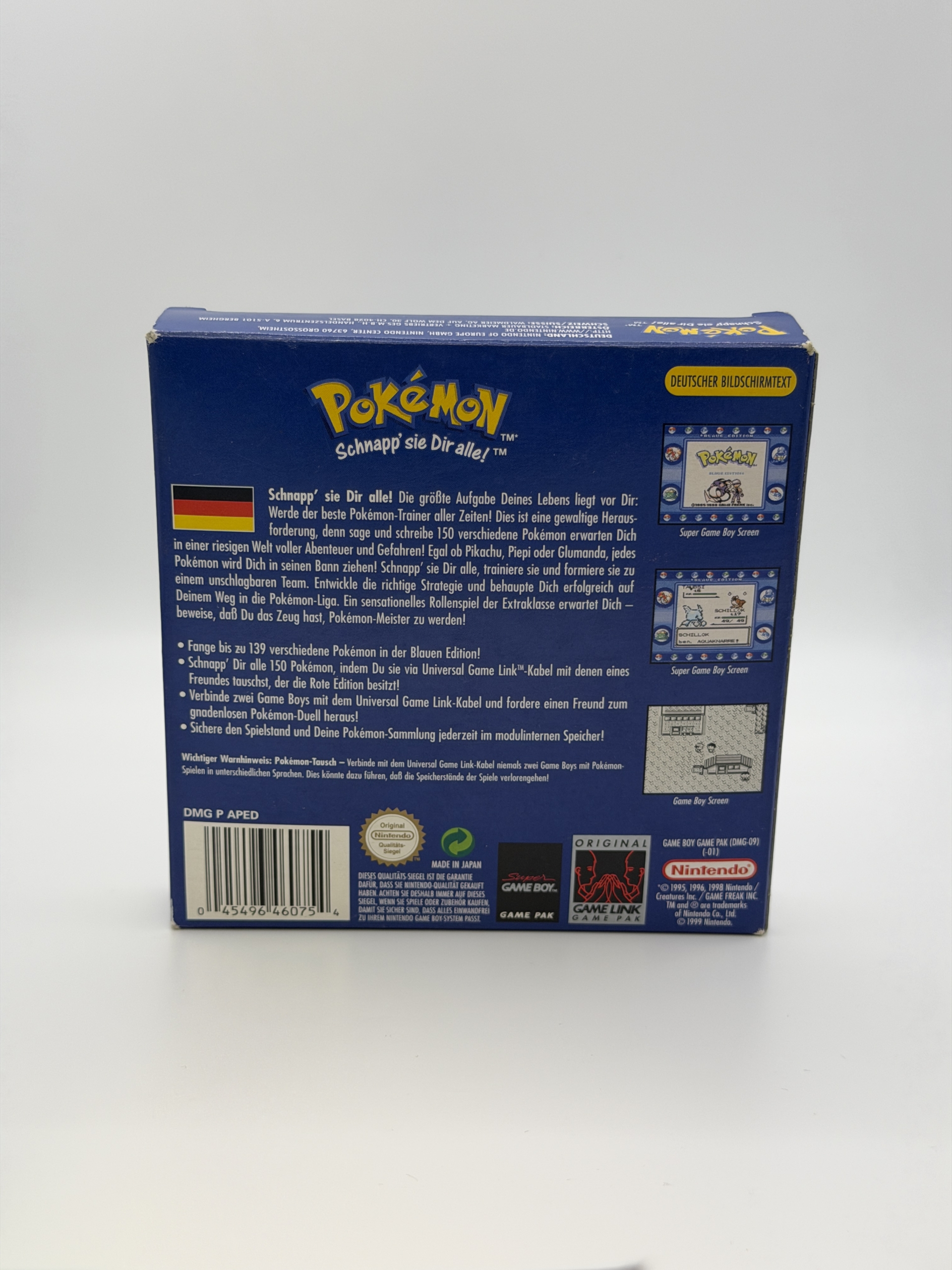 pokemon blaue edition original gameboy color mit ovp