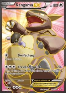 Kangama EX 103/106 aus der Erweiterung Flammenmeer, Ultra Rare als Full-Art-Karte