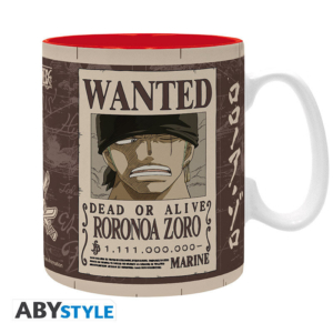one piece mug big size zoro wanted