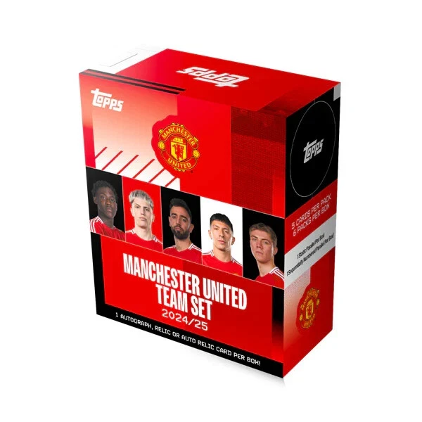topps 2024 25 manchester united team set – hobby box