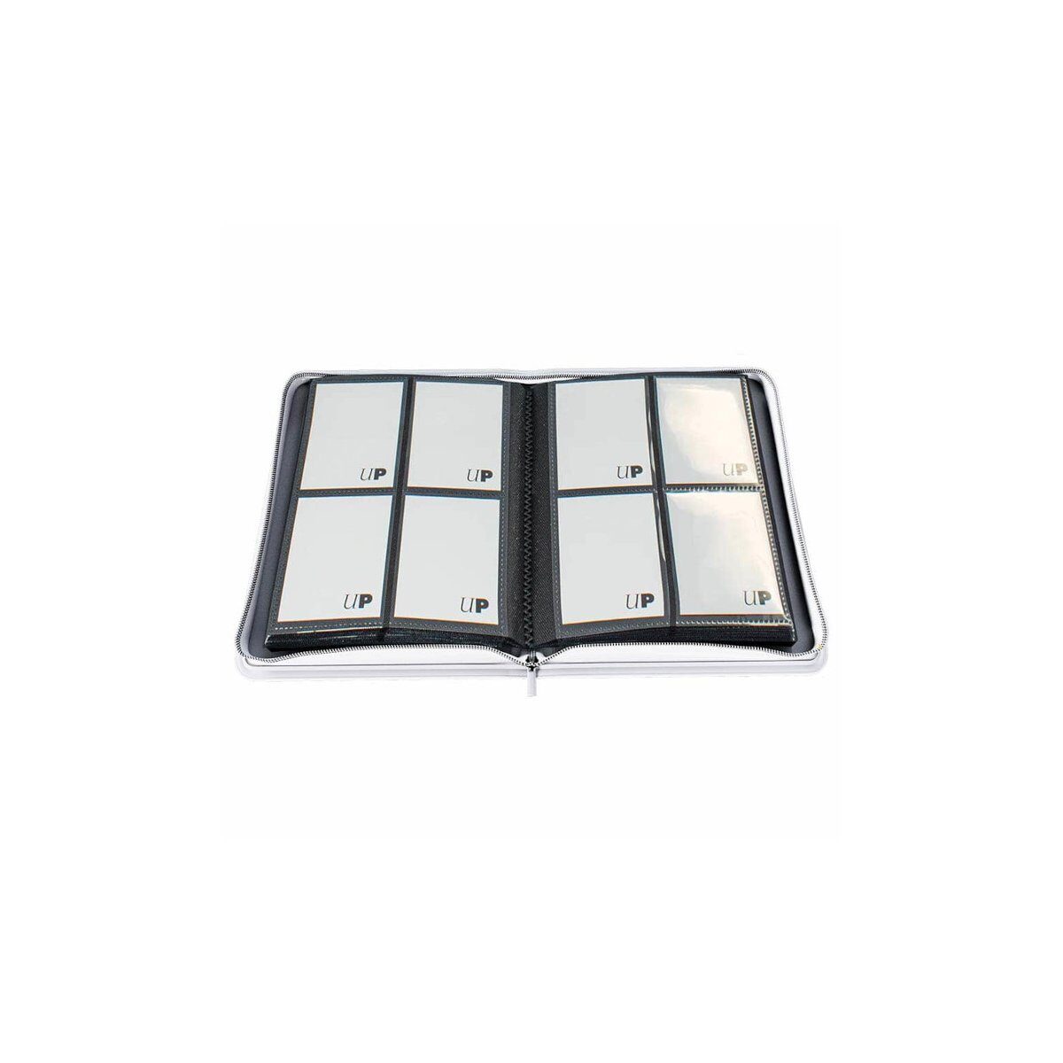 ultra pro vivid 4 pocket zippered pro binder weiß