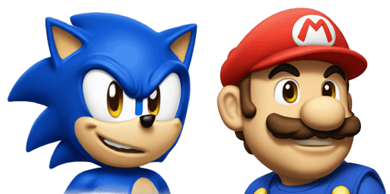 sonic und super mario
